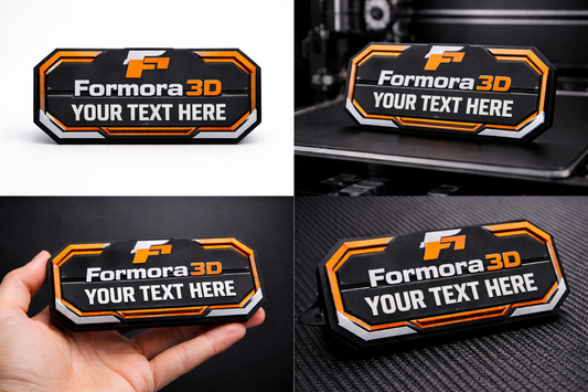 Placa personalizada con nombre